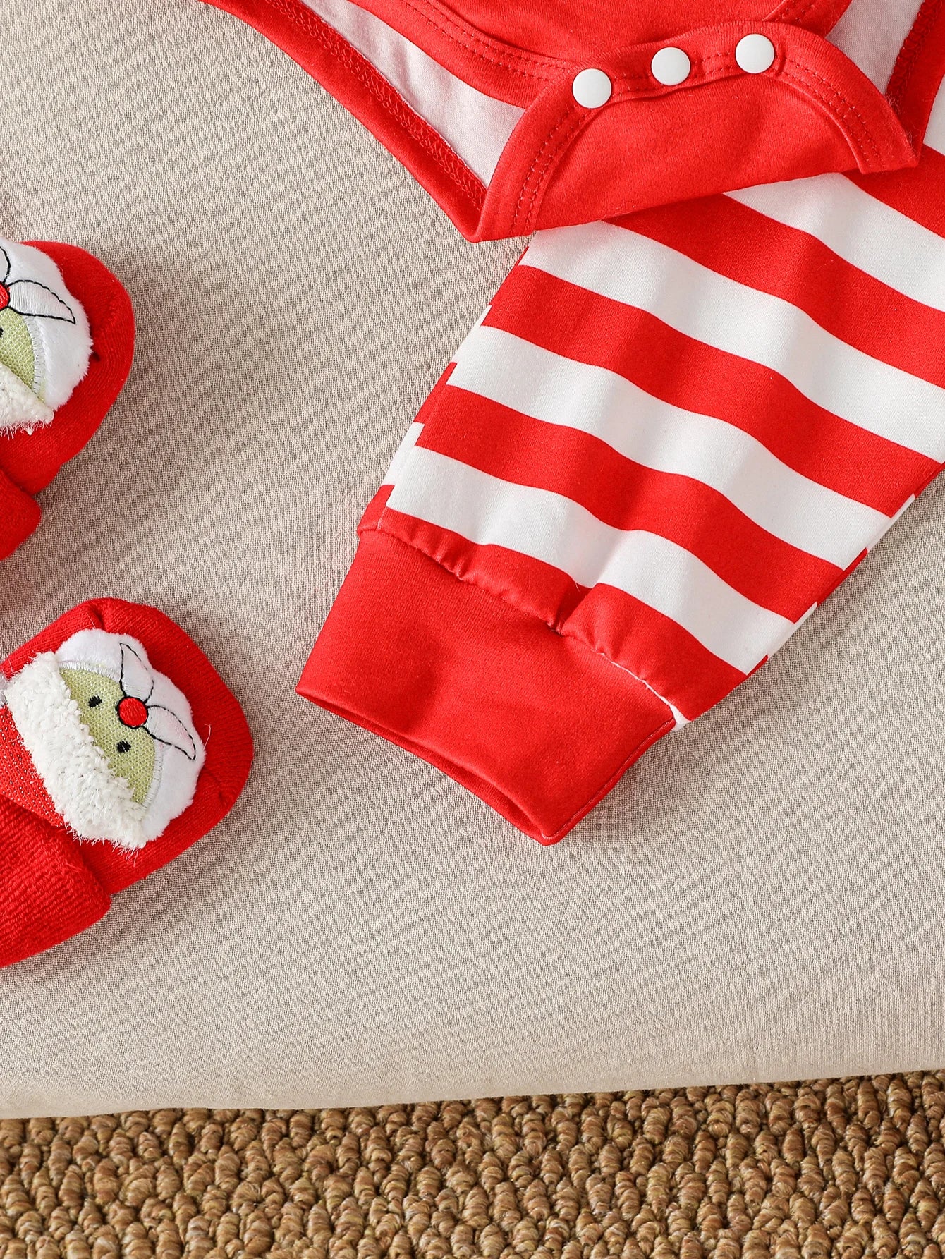 3Pcs My First Christmas Long Sleeve Baby Boys Girl Clothes Sets