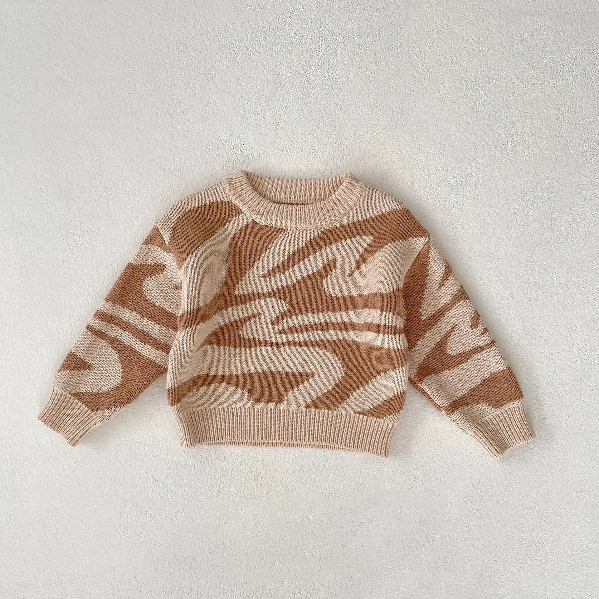 Retro Knit Pullover Sweater