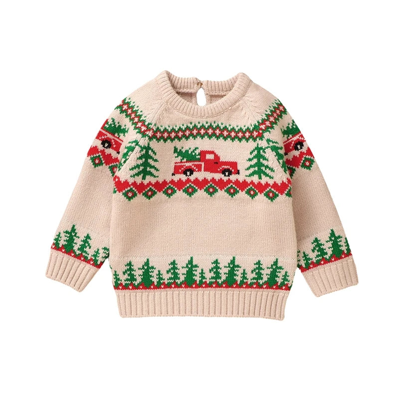Little Red Truck Holiday Knit Sweater – The Neutral Newborn