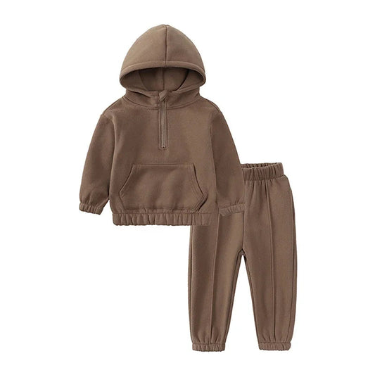 1/4 Zip Hoodie & Sweatpants Lounge Set