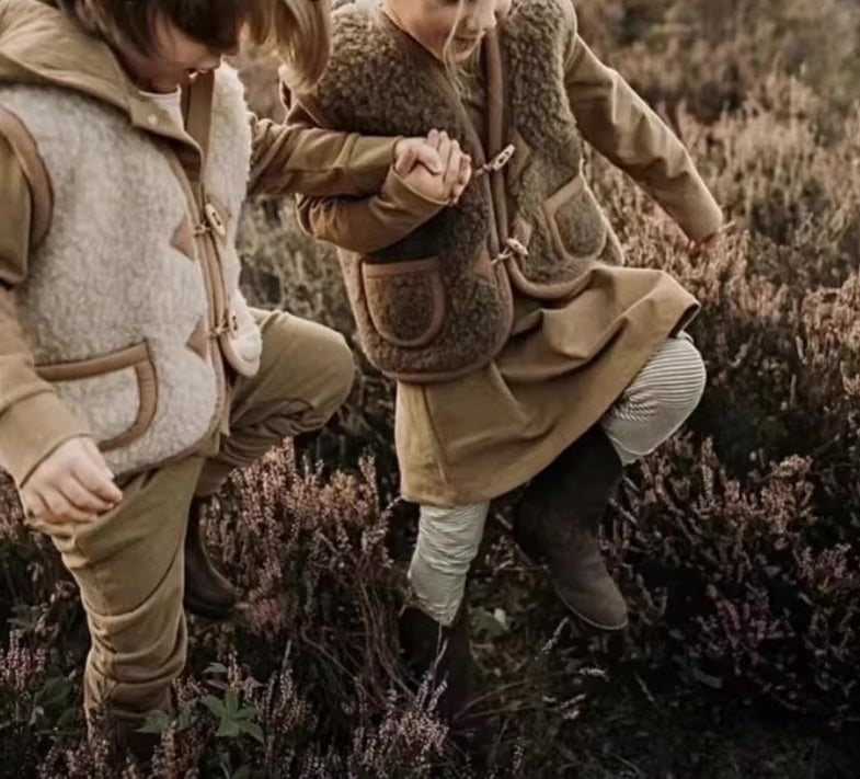 Cozy Wool Knit Vest in Sand