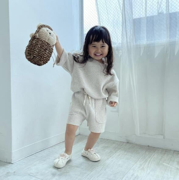 2 Piece waffle lounge set