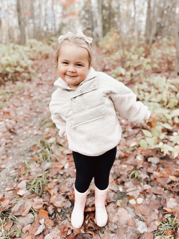 Sherpa Two Toned Pullover Jacket