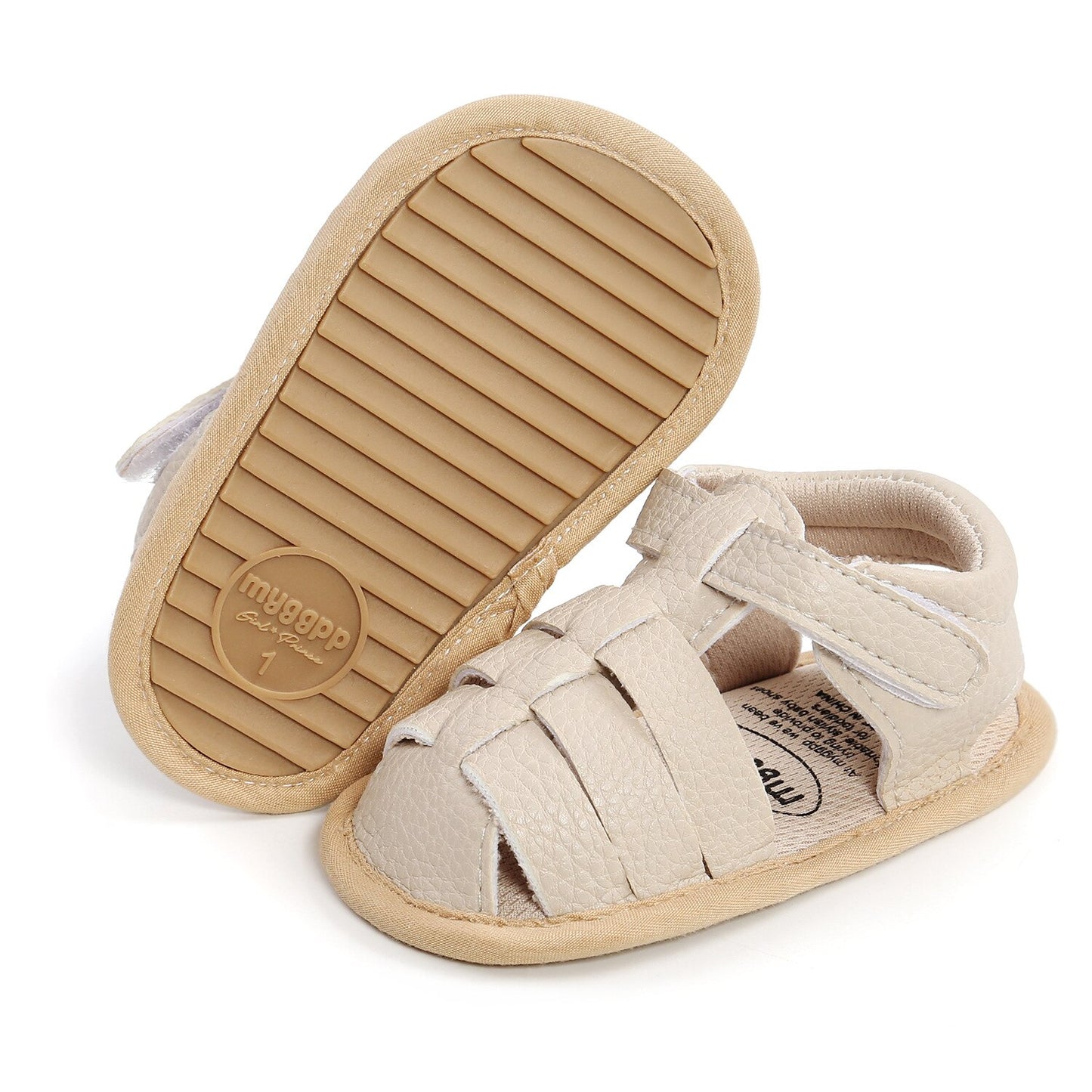 Baby Gladiator Sandals in Oat