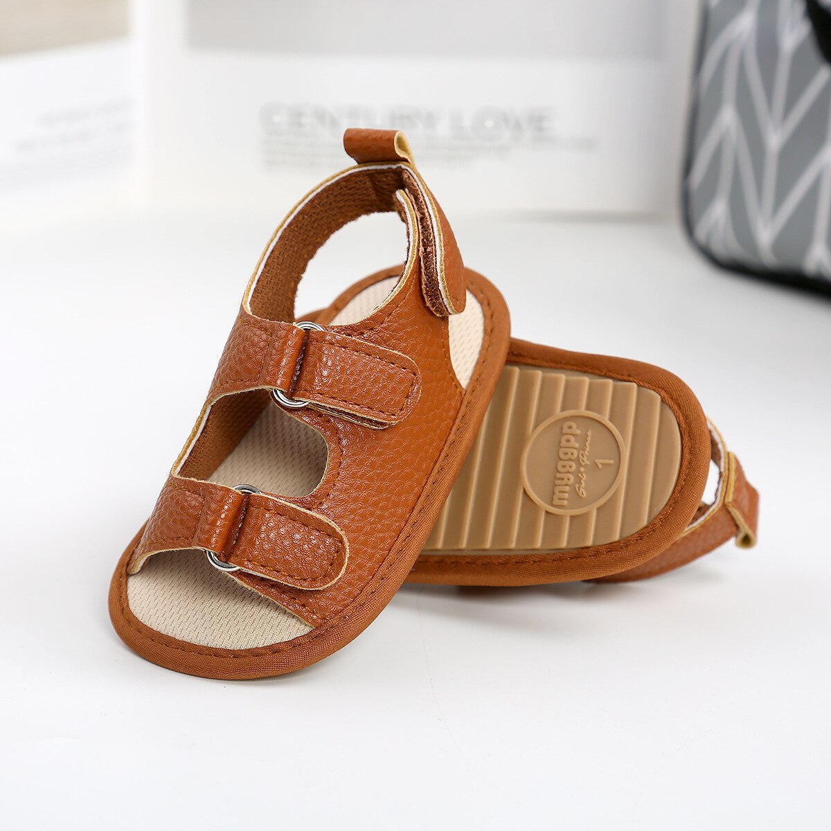 Summer Strap Sandals in Camel