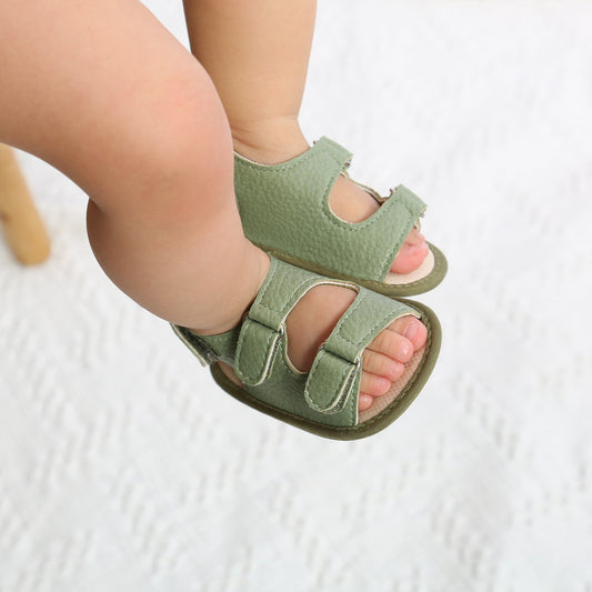 Summer Strap Sandals in Olive