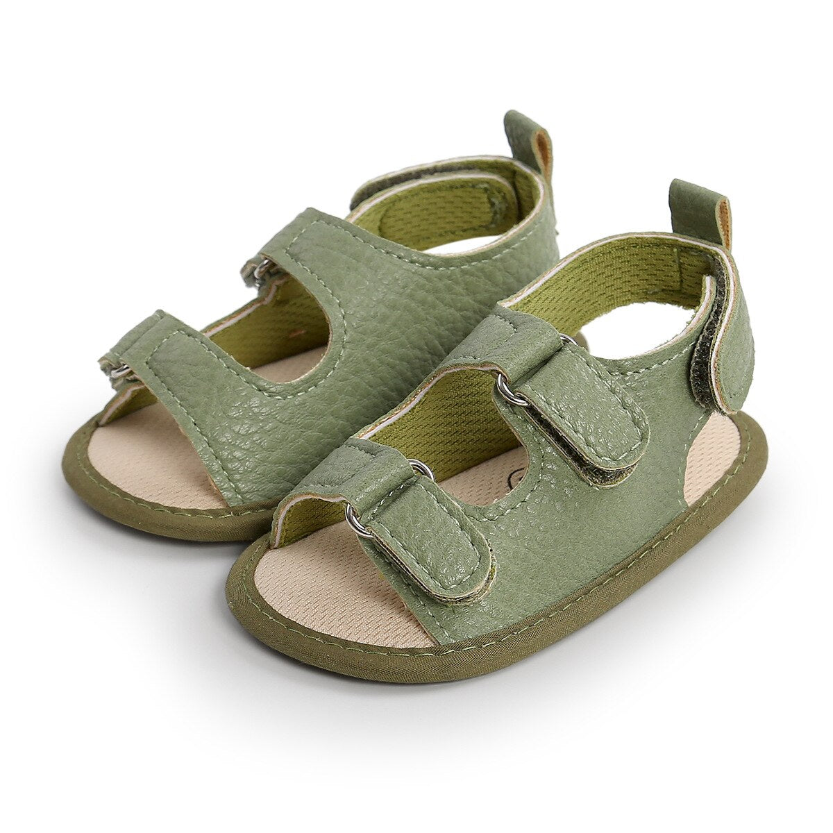 Summer Strap Sandals in Olive