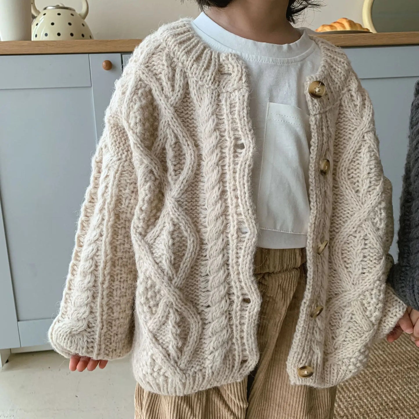 Cozy Wool Knit Button Up Cardigan