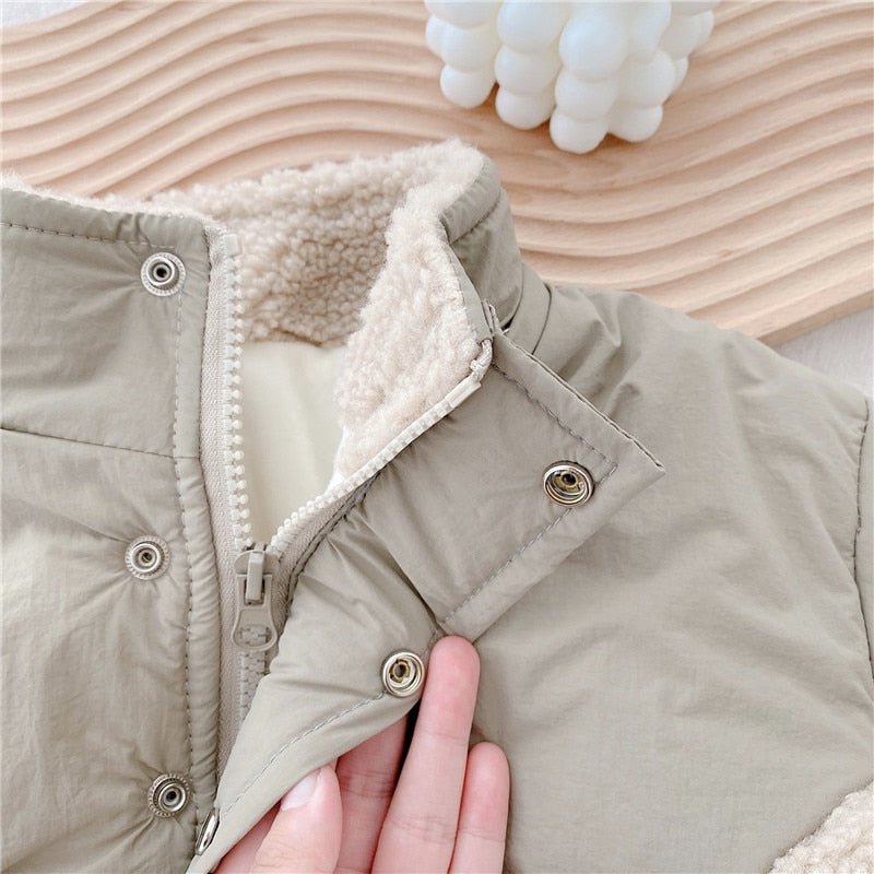 Sherpa Two Toned Pullover Jacket