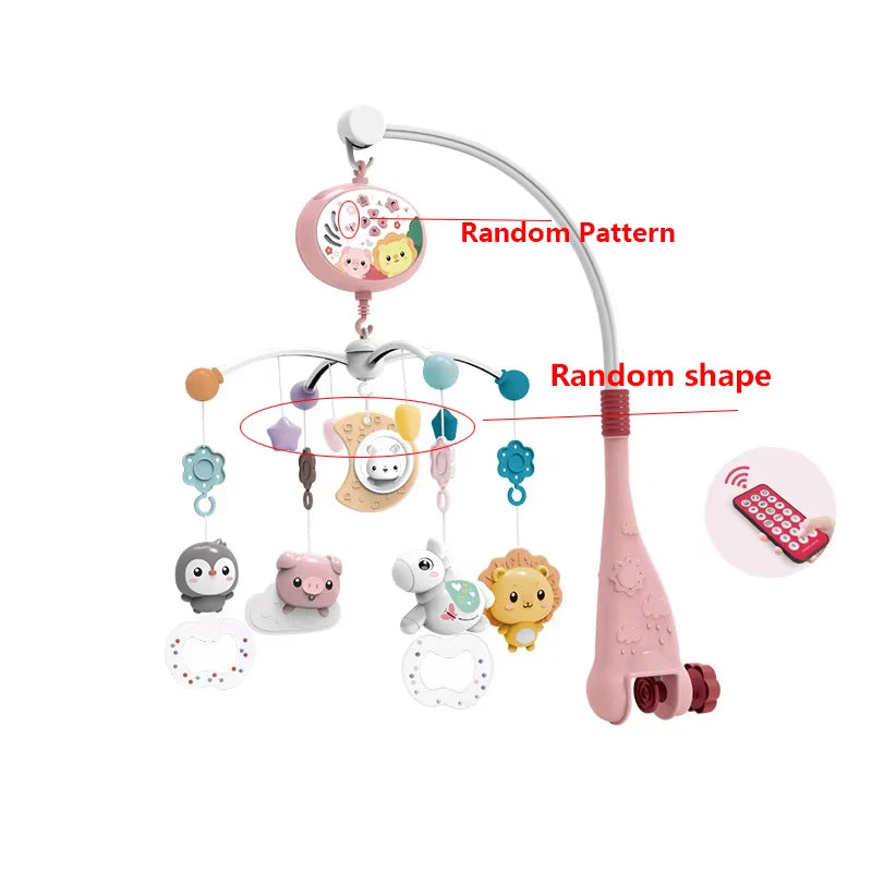 Musical Baby Crib Mobile with Lights Music Projection for Infants