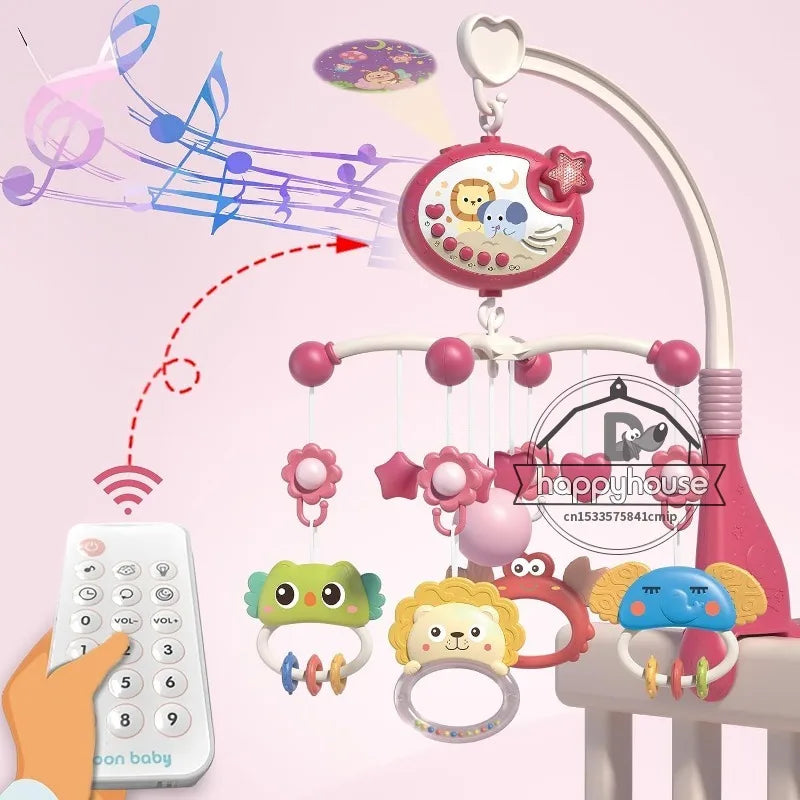 Musical Baby Crib Mobile with Lights Music Projection for Infants
