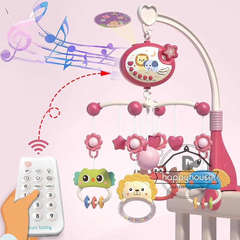 Musical Baby Crib Mobile with Lights Music Projection for Infants