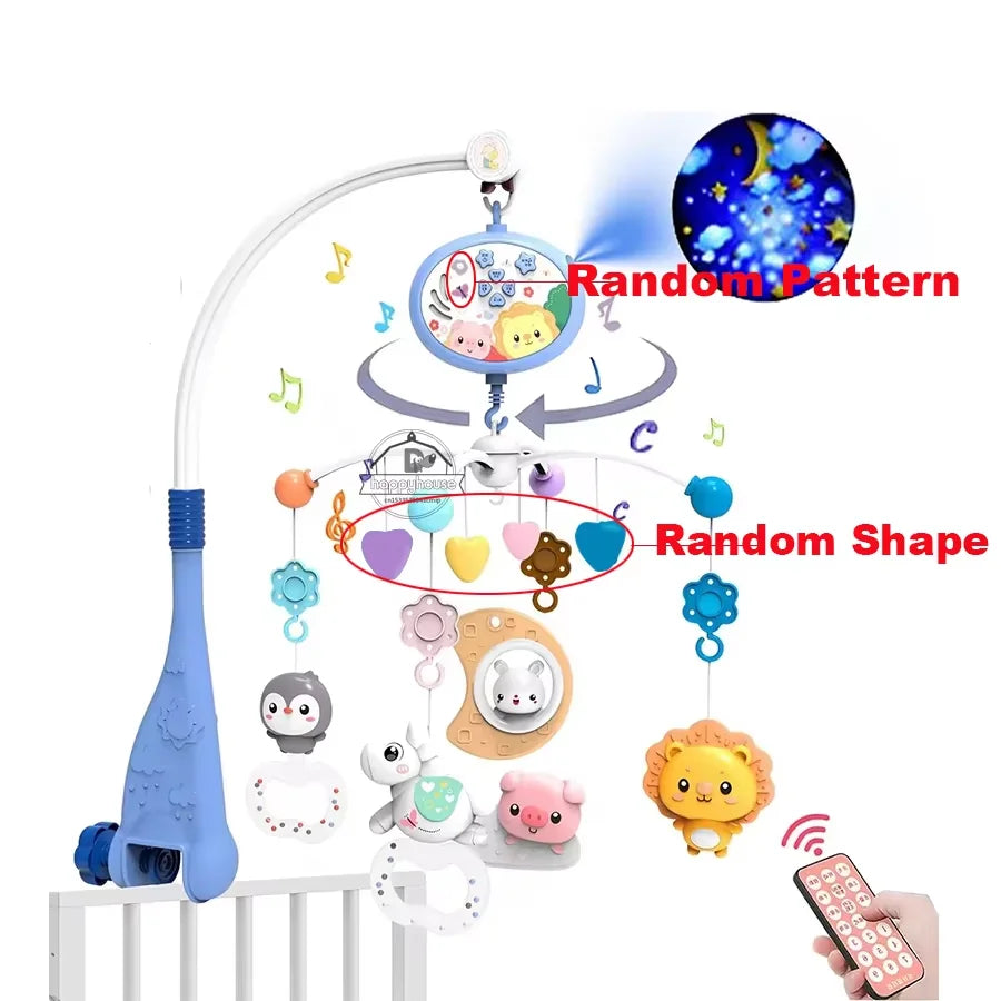 Musical Baby Crib Mobile with Lights Music Projection for Infants