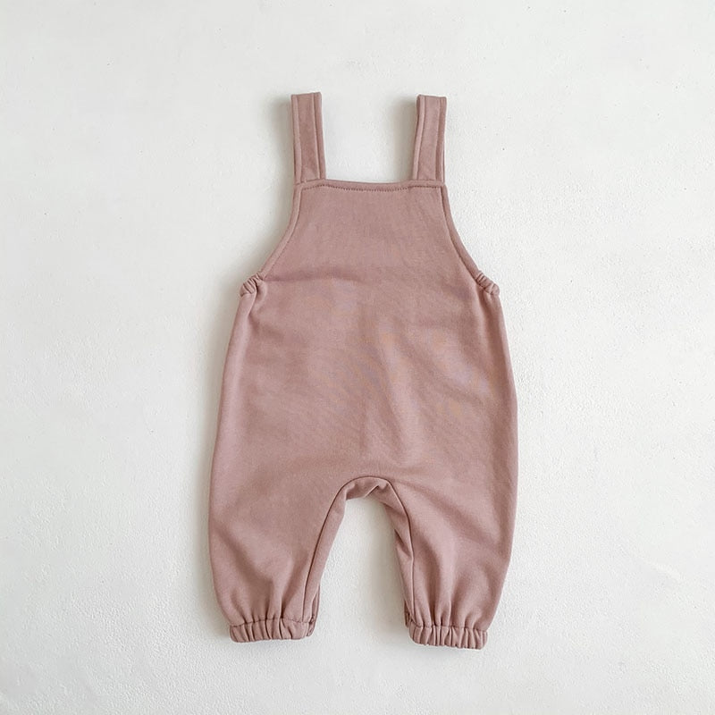 Rainbow Overalls in Rosebrown