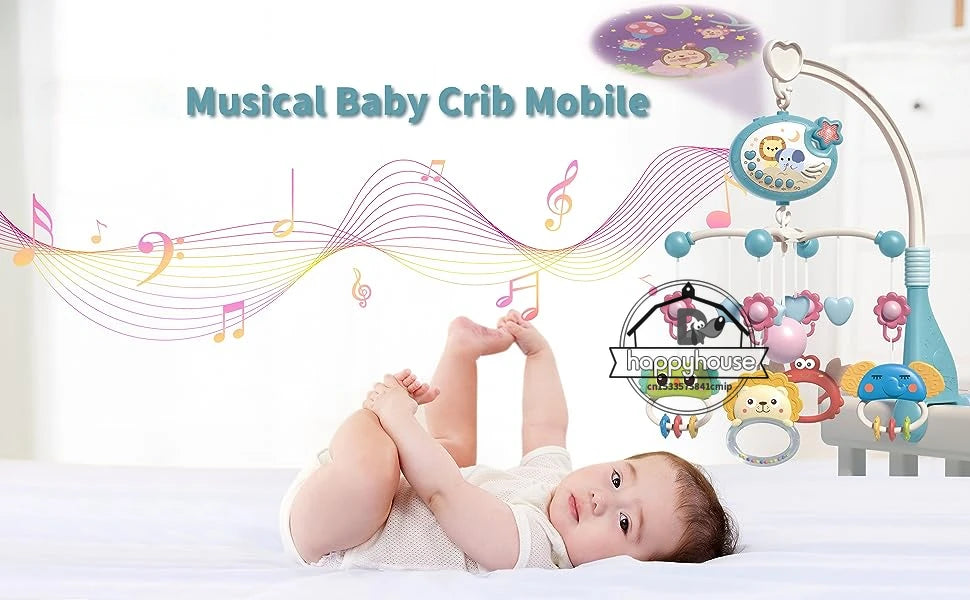 Musical Baby Crib Mobile with Lights Music Projection for Infants