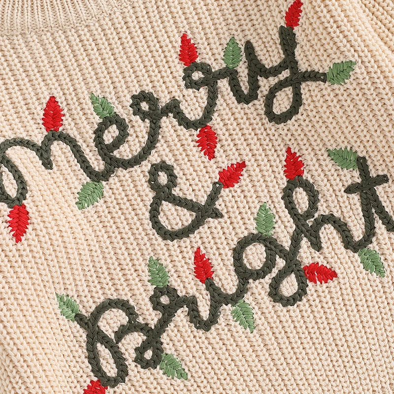 Merry & Bright Light String Holiday Sweater