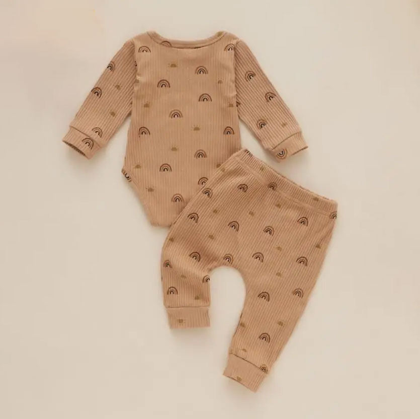 Ribbed Rainbow Play Set - Brown