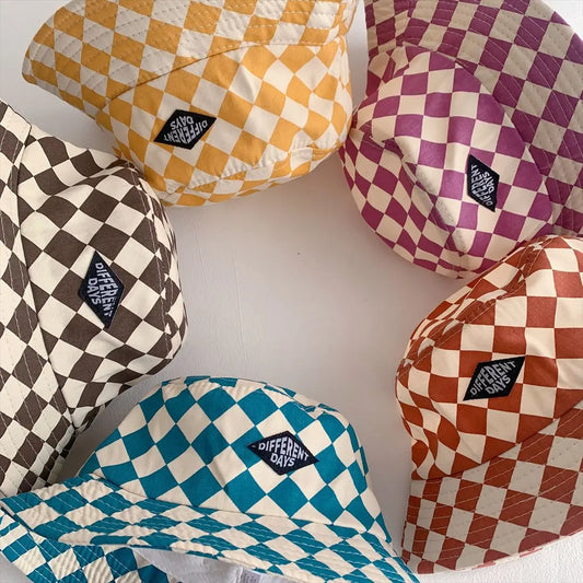 Checkered Bucket Hat