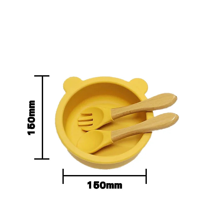 Children's Silicone Tableware Set 11 pieces