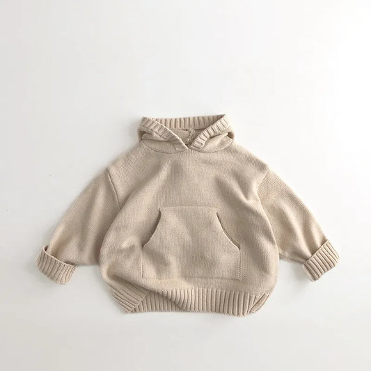 Classic Knit Hoodie in Oat