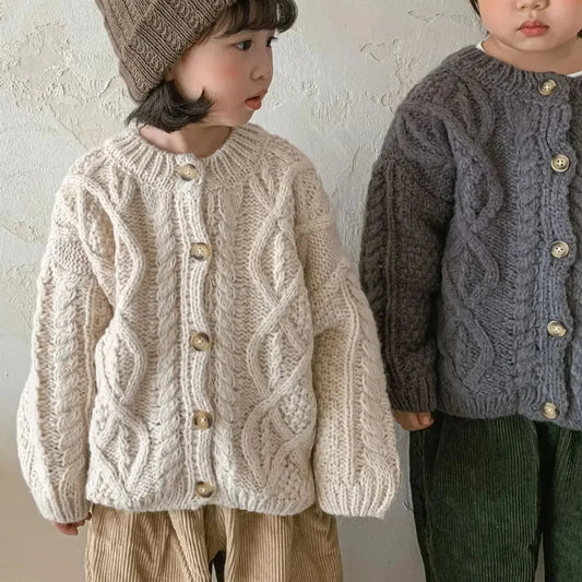 Cozy Wool Knit Button Up Cardigan