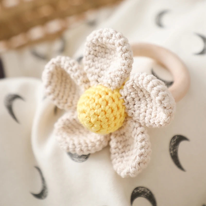 Crochet Flower Rattle