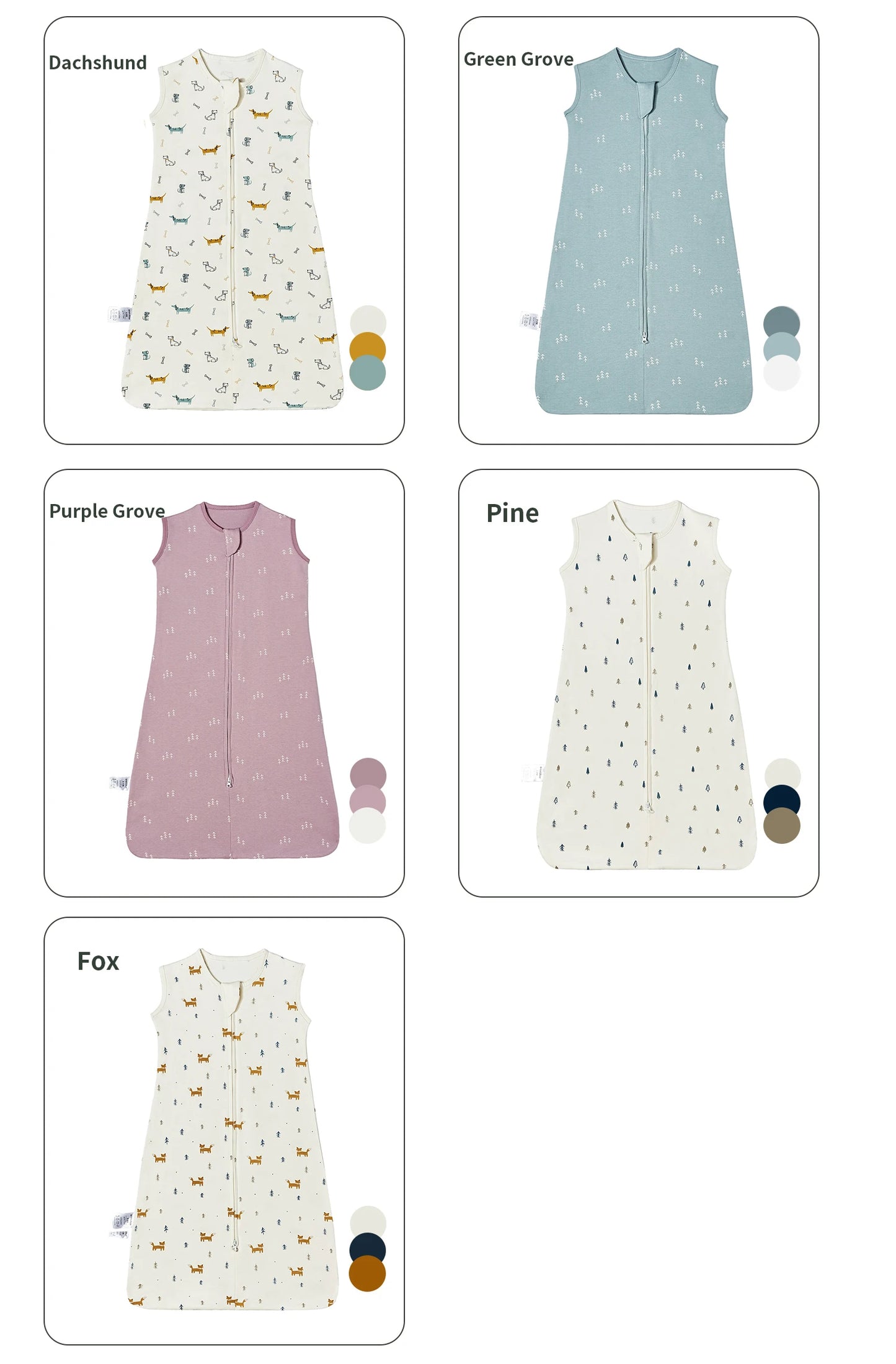 New Cotton Fabric Baby Sleeping Bags