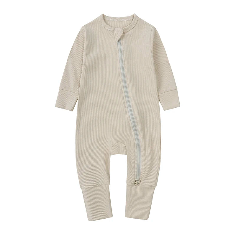 Bamboo Ribbed Onesie - Oat