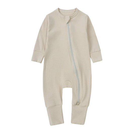 Bamboo Ribbed Onesie - Oat