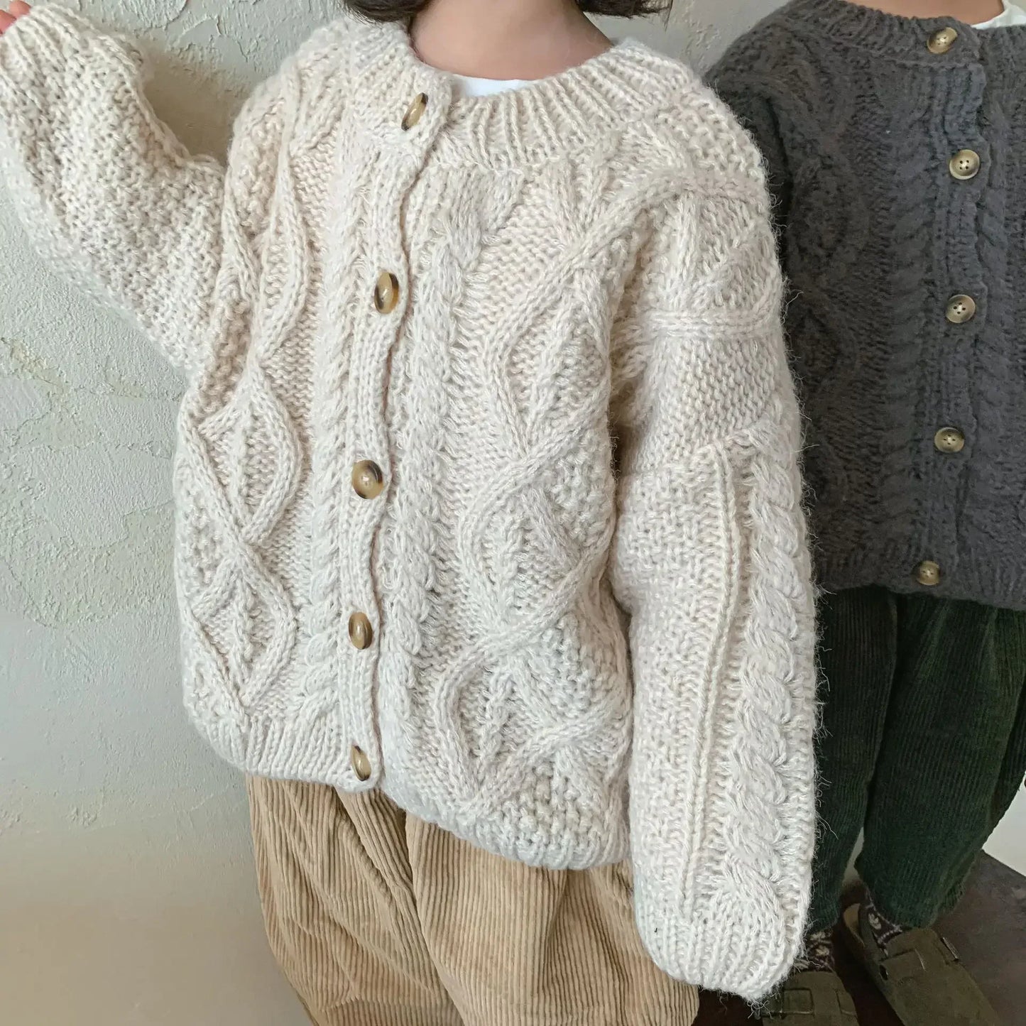 Cozy Wool Knit Button Up Cardigan