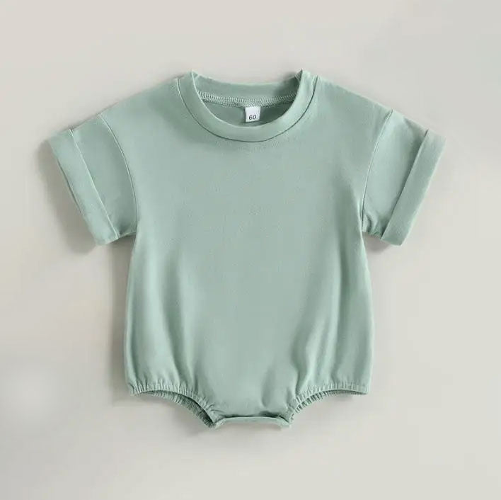 Bubble Romper Tee - Mint