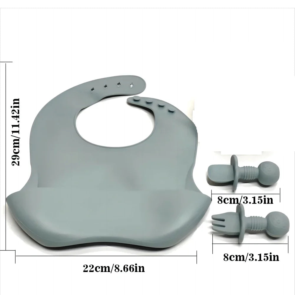 Children's Silicone Tableware Set 11 pieces