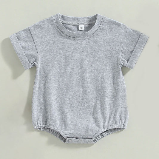 Bubble Romper Tee - Grey