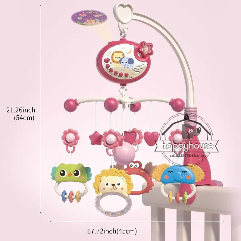 Musical Baby Crib Mobile with Lights Music Projection for Infants