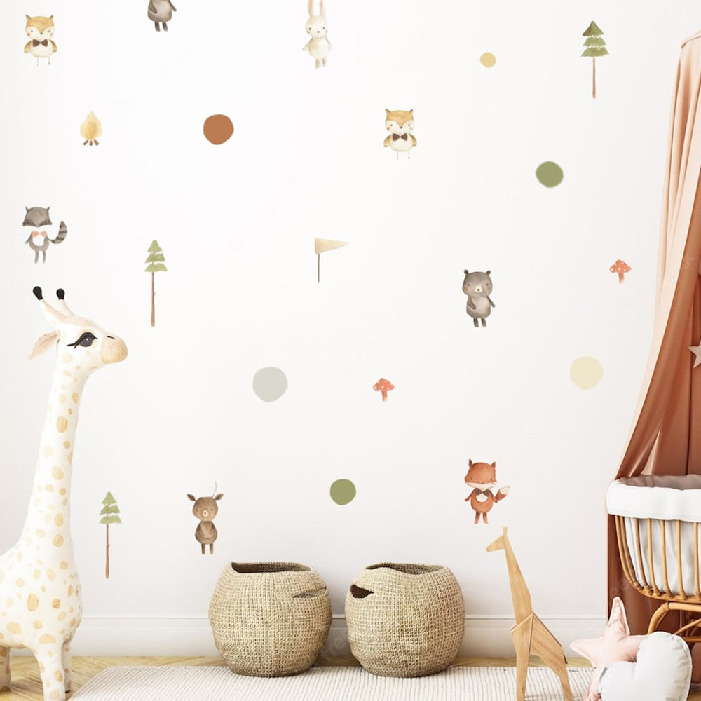 Nursery Wall Decals | Woodland Forest Animals