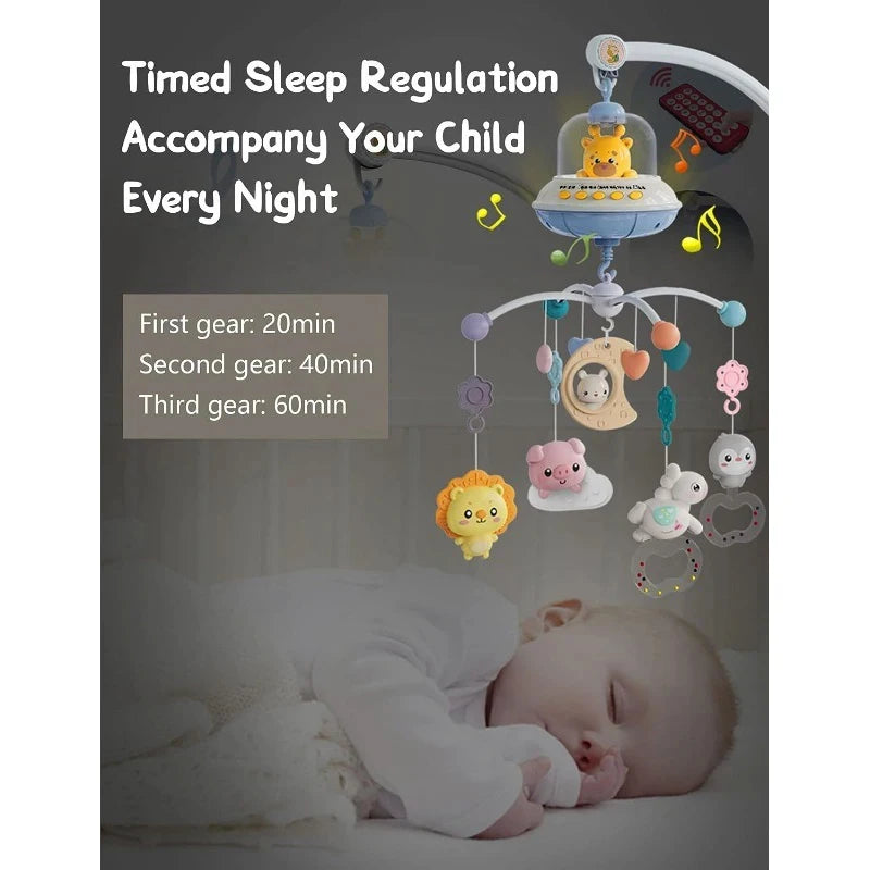 Musical Baby Crib Mobile with Lights Music Projection for Infants