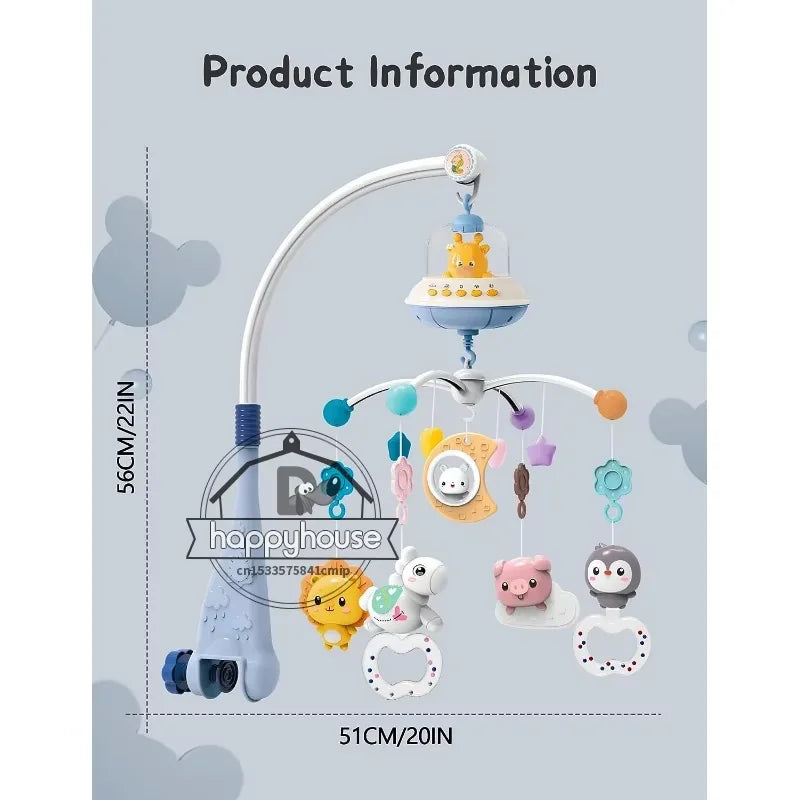 Musical Baby Crib Mobile with Lights Music Projection for Infants