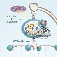 Musical Baby Crib Mobile with Lights Music Projection for Infants