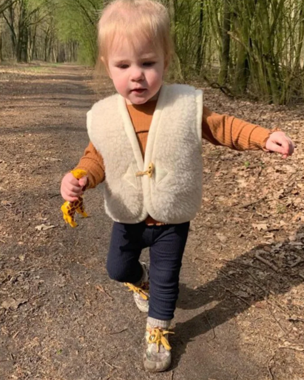 Cozy Wooly Vest in Cream