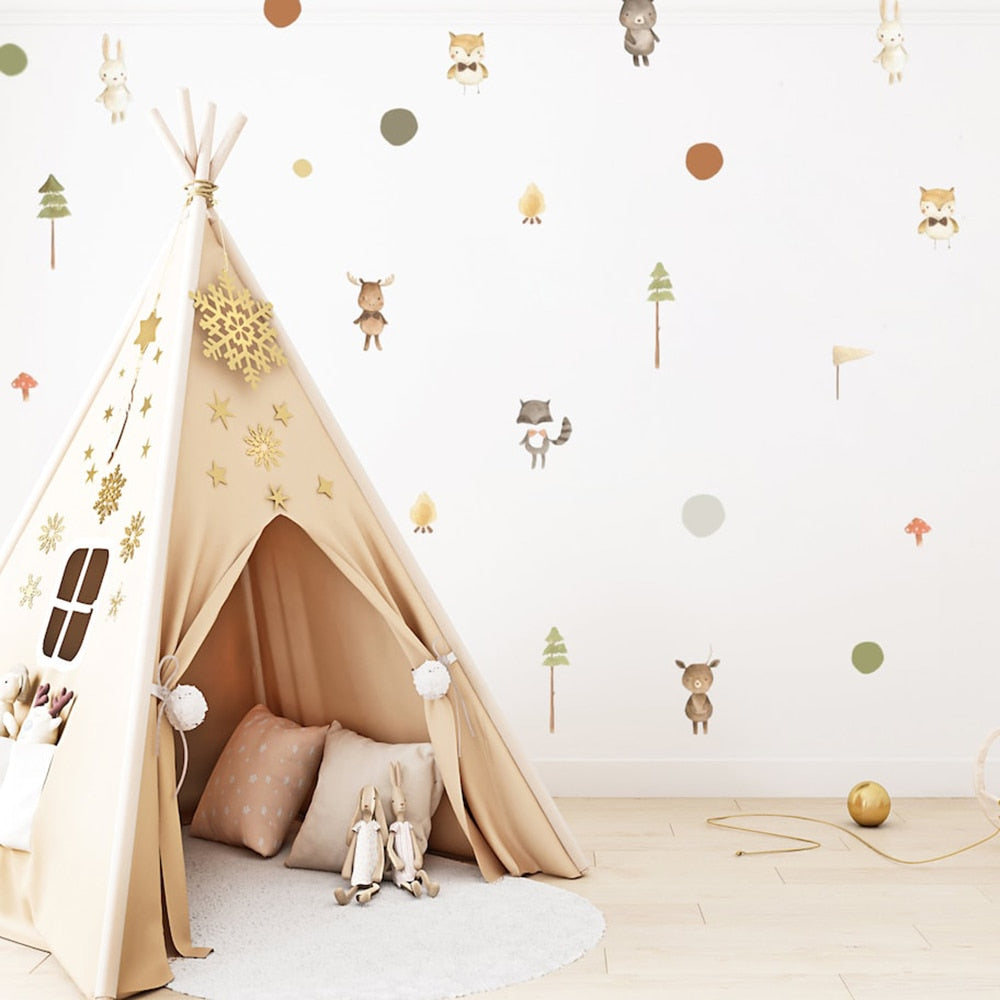 Nursery Wall Decals | Woodland Forest Animals