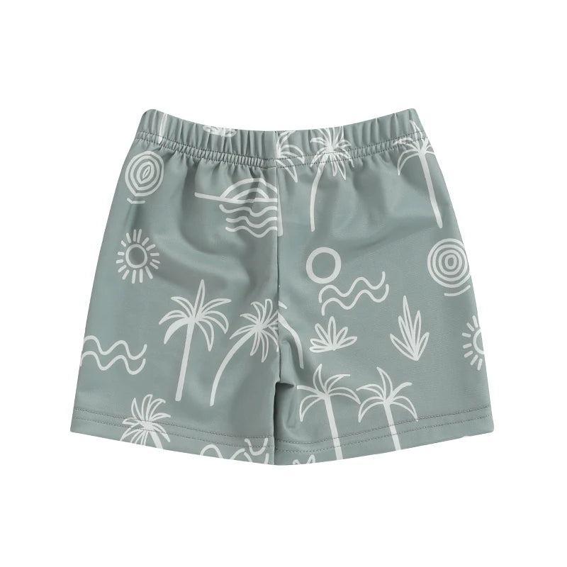 Boy's Palm Beach Swim Trunks in Sage