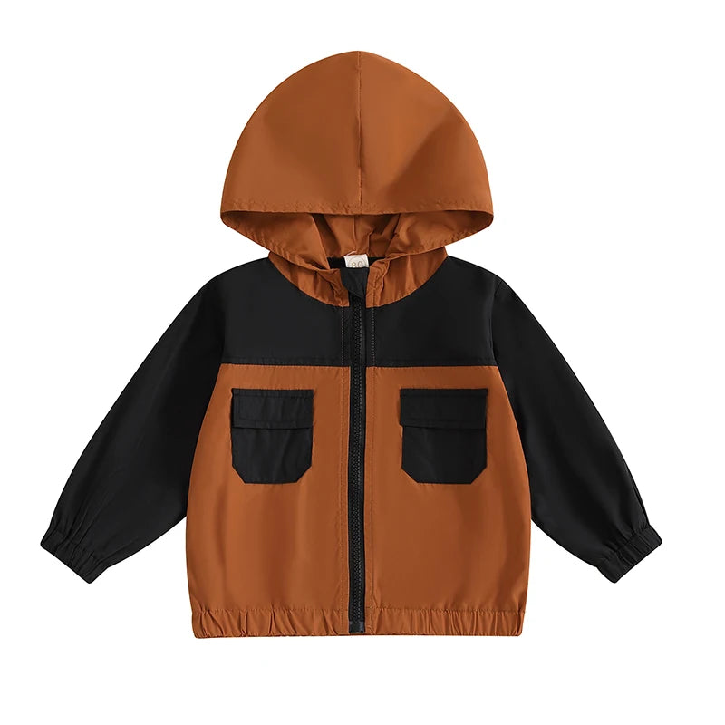 Boys Lightweight Patchwork Windbreaker