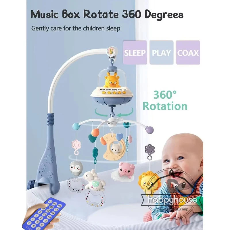Musical Baby Crib Mobile with Lights Music Projection for Infants