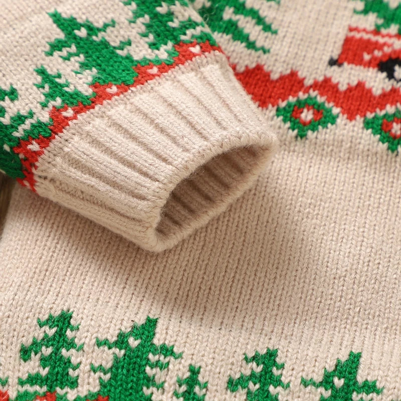 Little Red Truck Holiday Knit Sweater