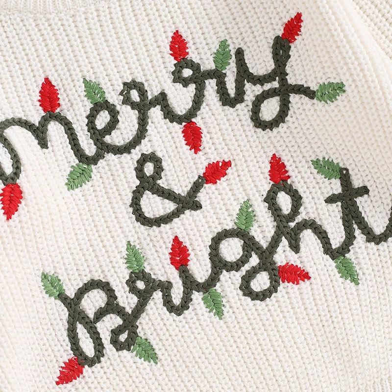 Merry & Bright Light String Holiday Sweater