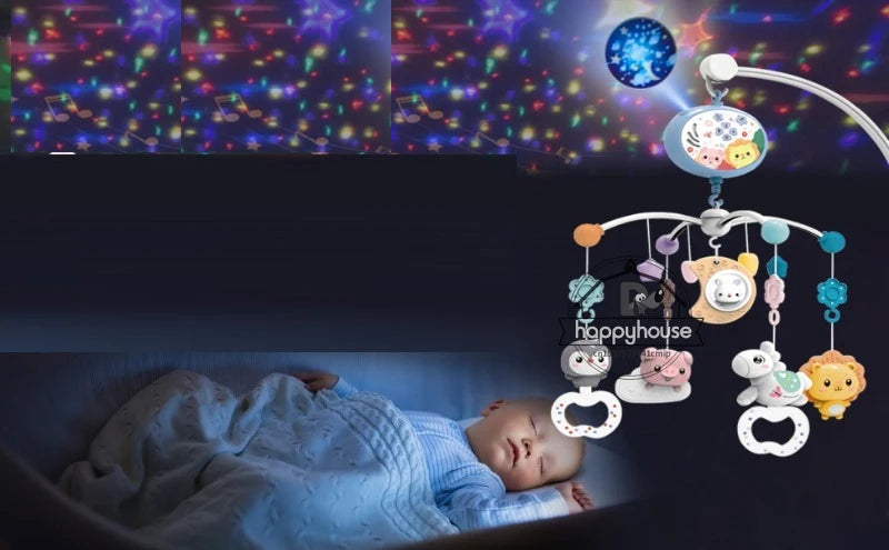 Musical Baby Crib Mobile with Lights Music Projection for Infants