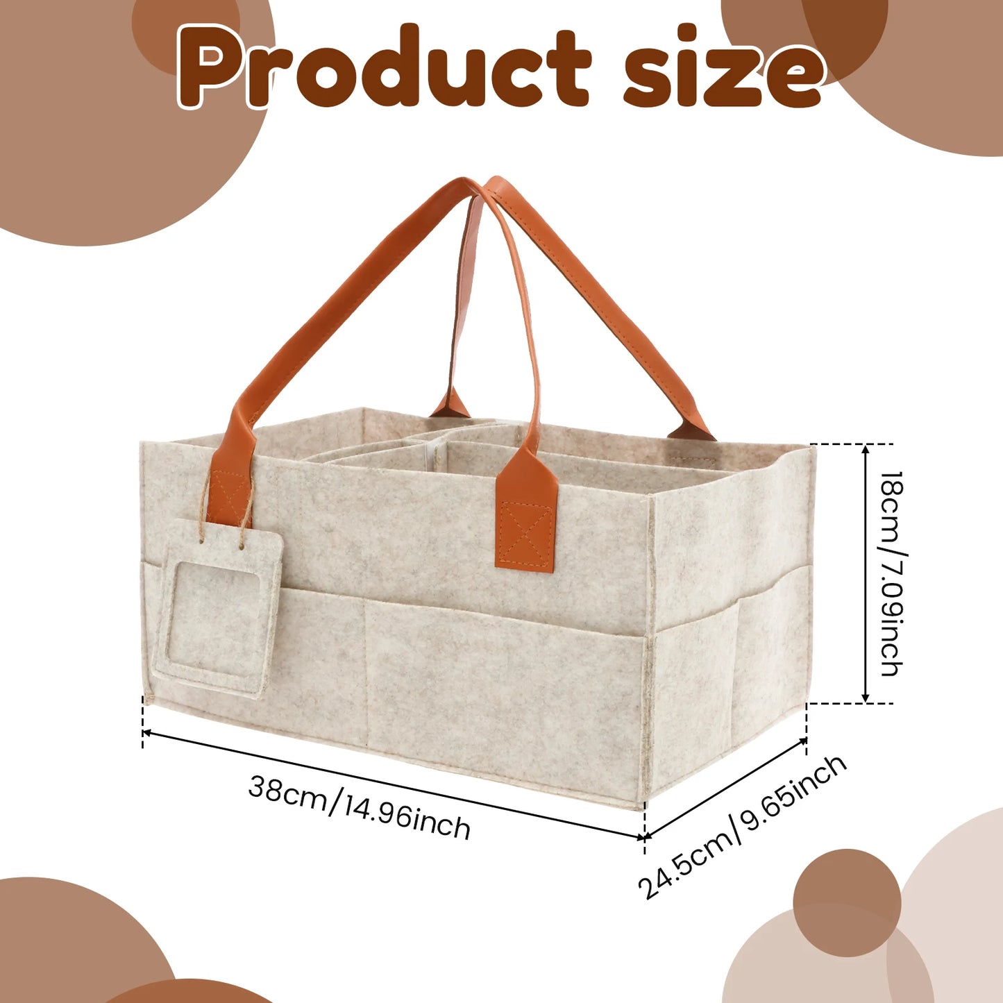 Portable Diaper Caddy Organizer