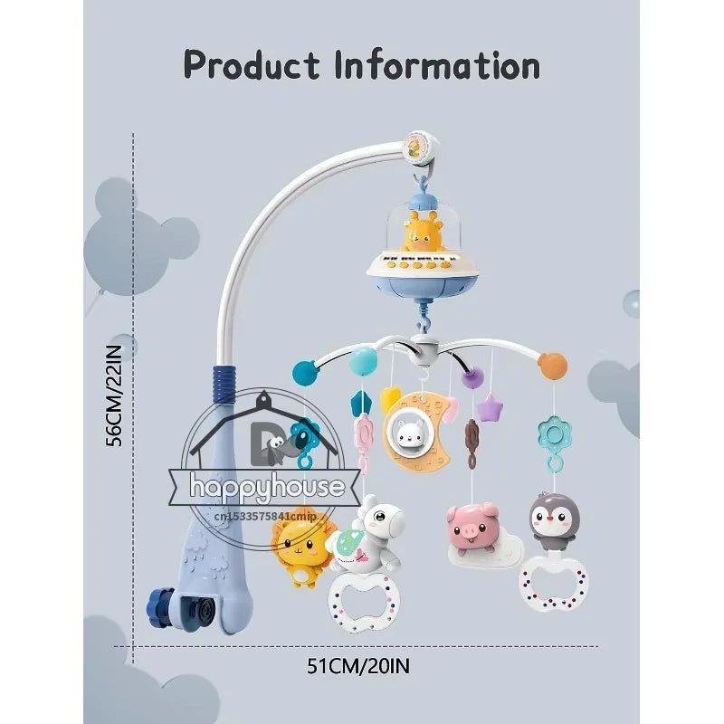 Musical Baby Crib Mobile with Lights Music Projection for Infants