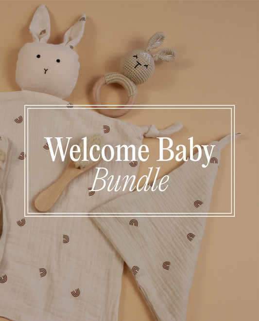 Welcome Baby Gift Bundle - Rabbit & Rainbow Theme