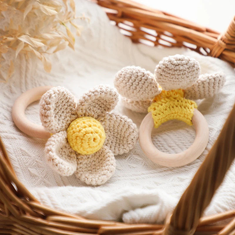 Crochet Flower Rattle